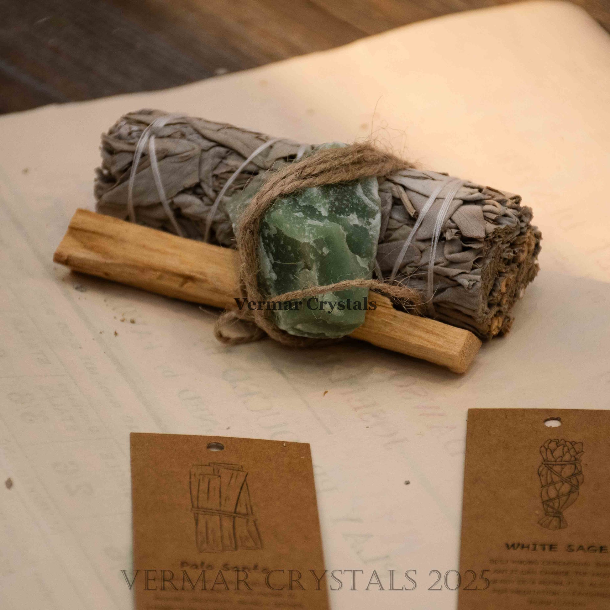 Sage, Palo Santo & Crystal Set