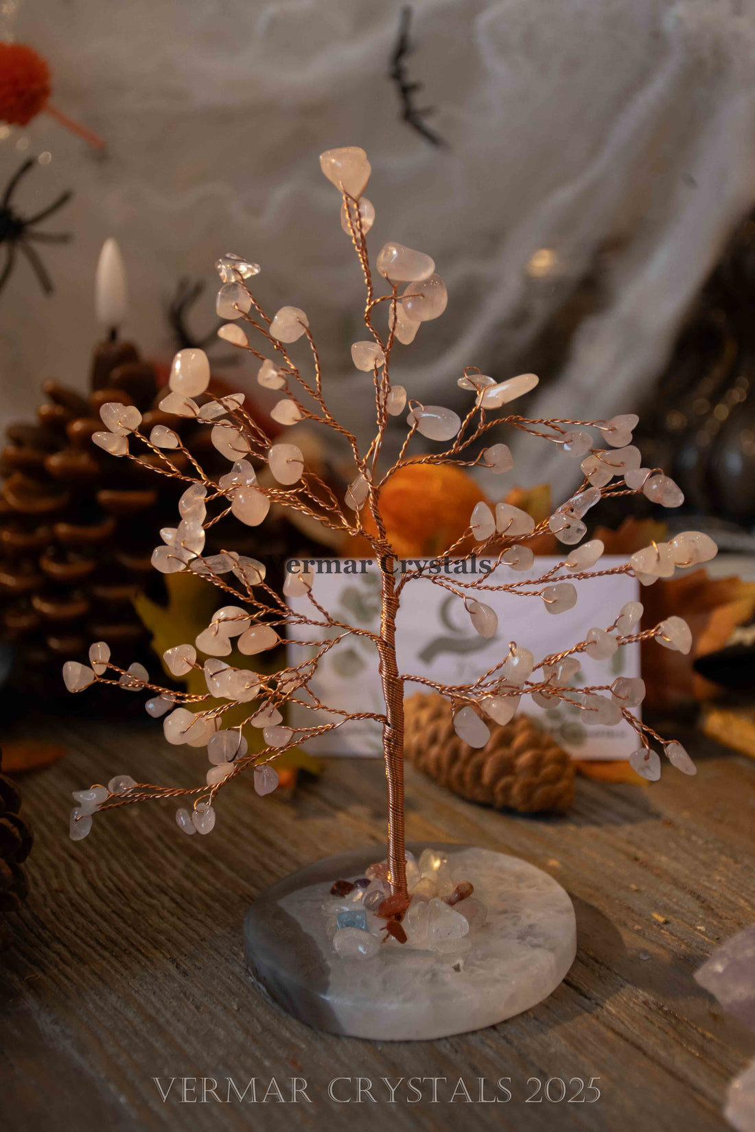 Rose Quartz Crystal Tree