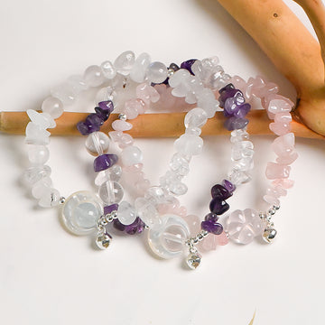 Moonlit Blossom Crystal Bracelet