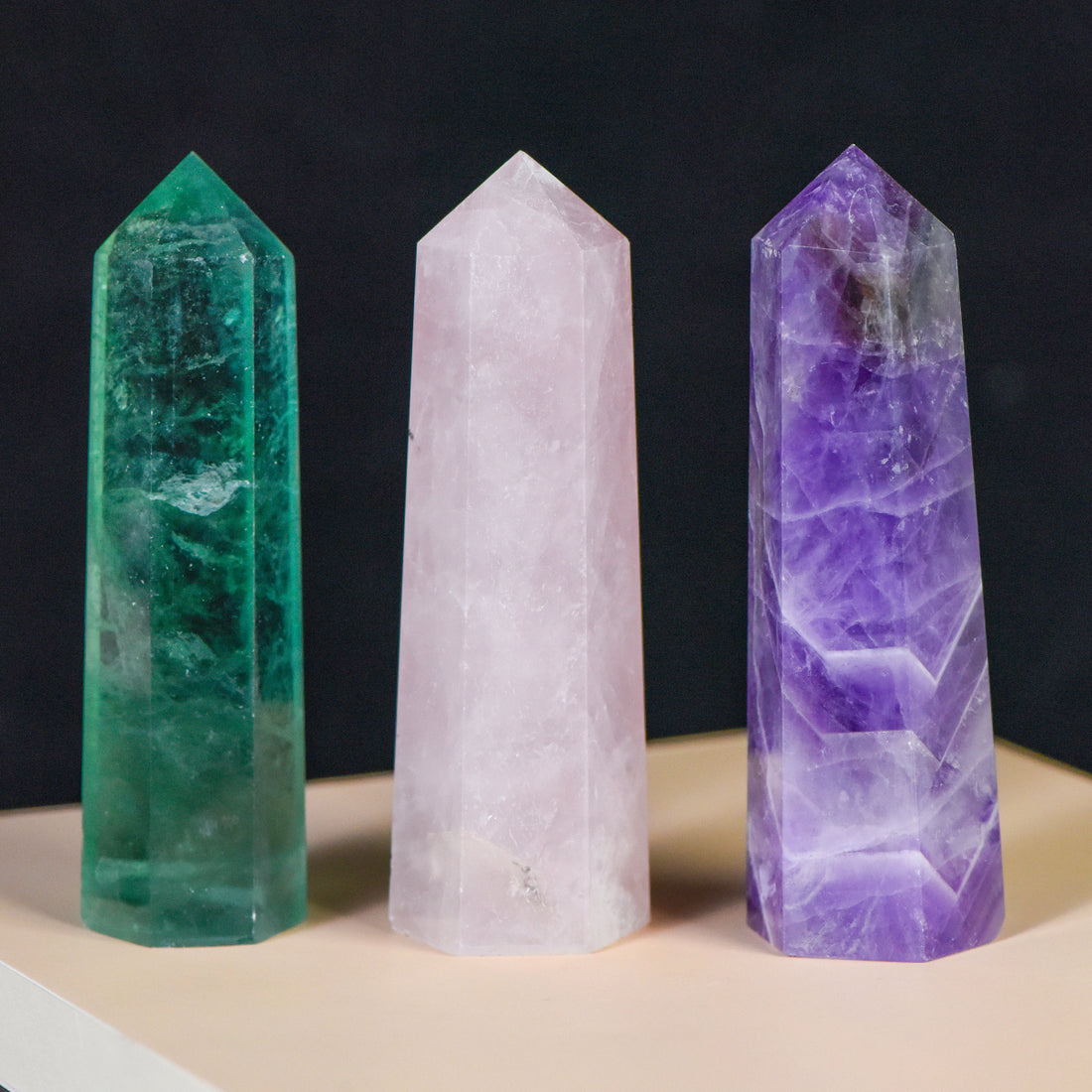 Natural Amethyst Tower · Serenity, Intuition & Spiritual Harmony (8–9 cm)