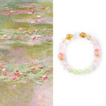 “Monet’s Water Lilies – Pink ” Bracelet