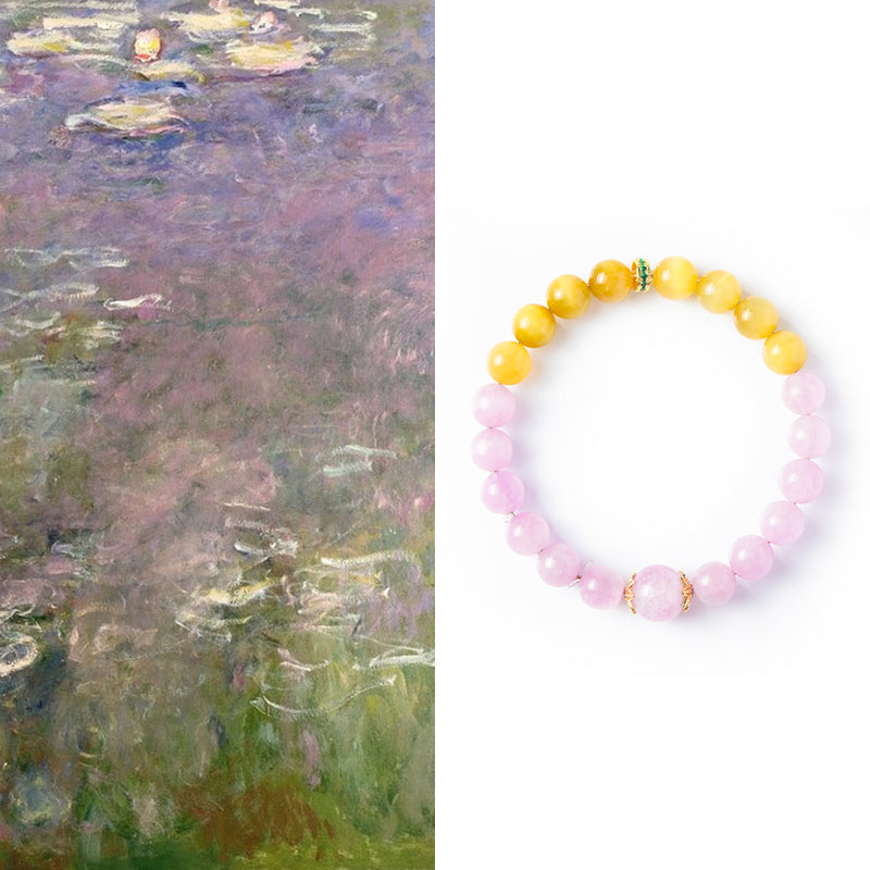 “Monet’s Water Lilies – Violet ” Bracelet