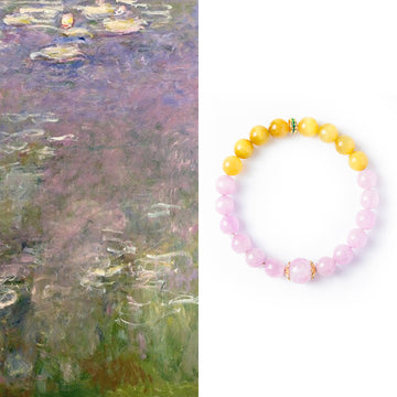 “Monet’s Water Lilies – Violet ” Bracelet