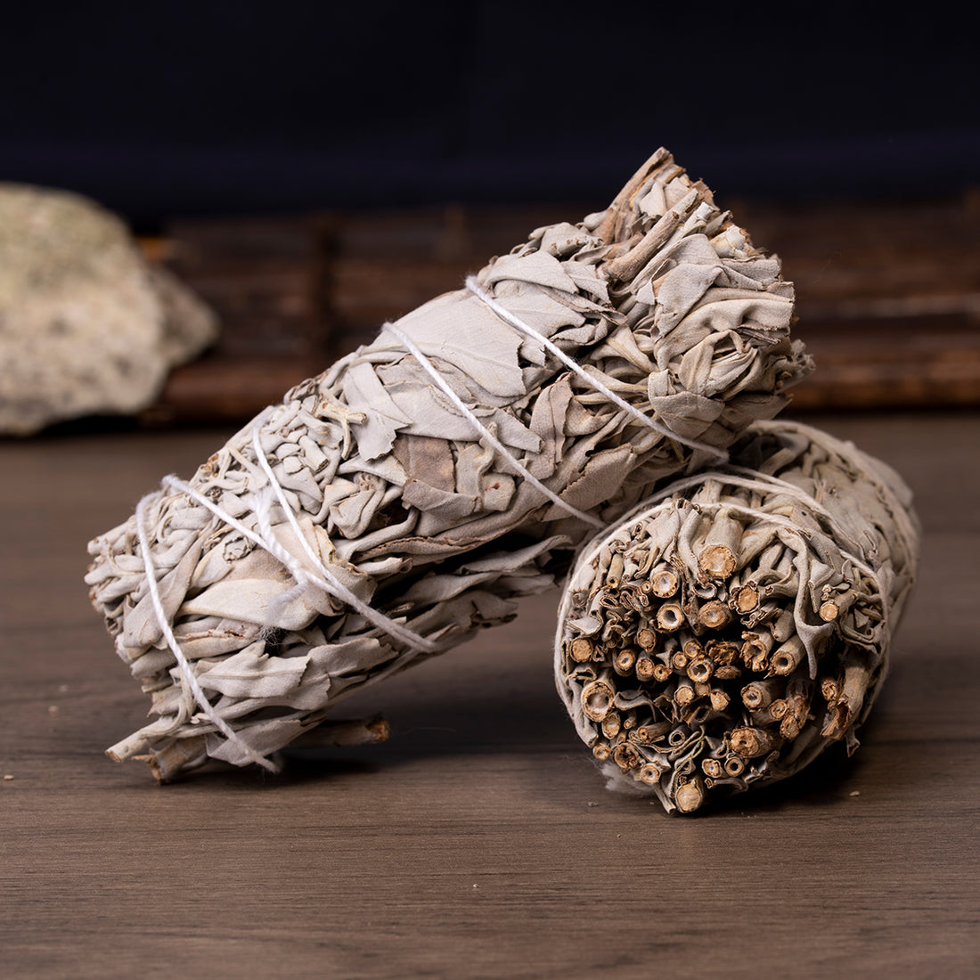 Premium White Sage Smudge Stick | Deep Purification & Energy Cleansing Ritual Bundle (10.5cm）