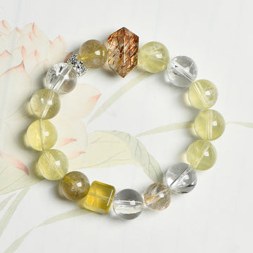 Citrine & Phantom Quartz “Inner Light” Bracelet