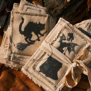 Handmade Vintage Junk Journal | Witchcraft Grimoire | Hand Sewn Collage Notebook | Dark Academia Journal | Gothic Gift