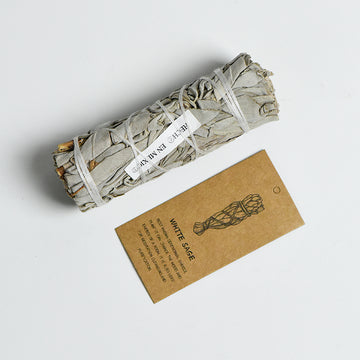 Premium White Sage Smudge Stick | Deep Purification & Energy Cleansing Ritual Bundle (10.5cm）