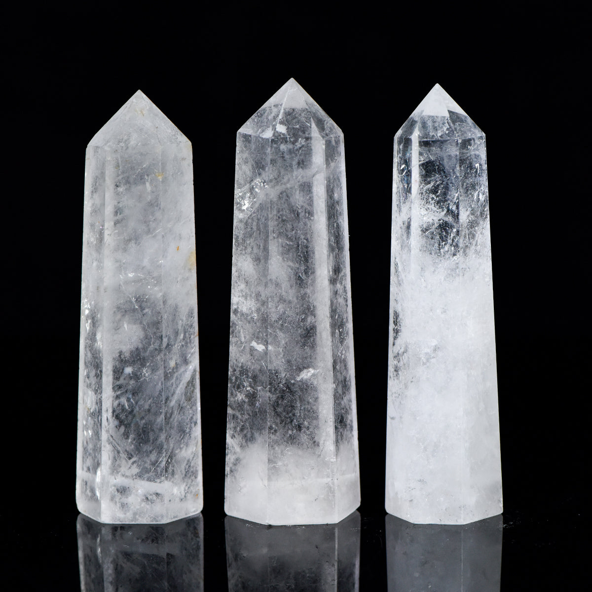 Natural Clear Quartz Tower · Clarity, Purification & Energy Amplification (8–9 cm)