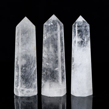 Natural Clear Quartz Tower · Clarity, Purification & Energy Amplification (8–9 cm)