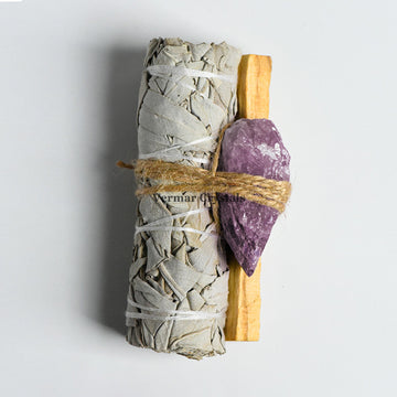 Sage, Palo Santo & Crystal Set